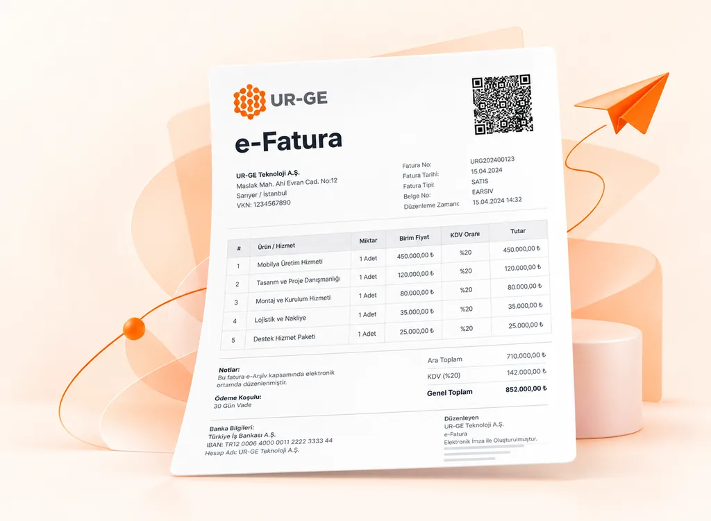 UR-GE ERP e-Fatura belgesi